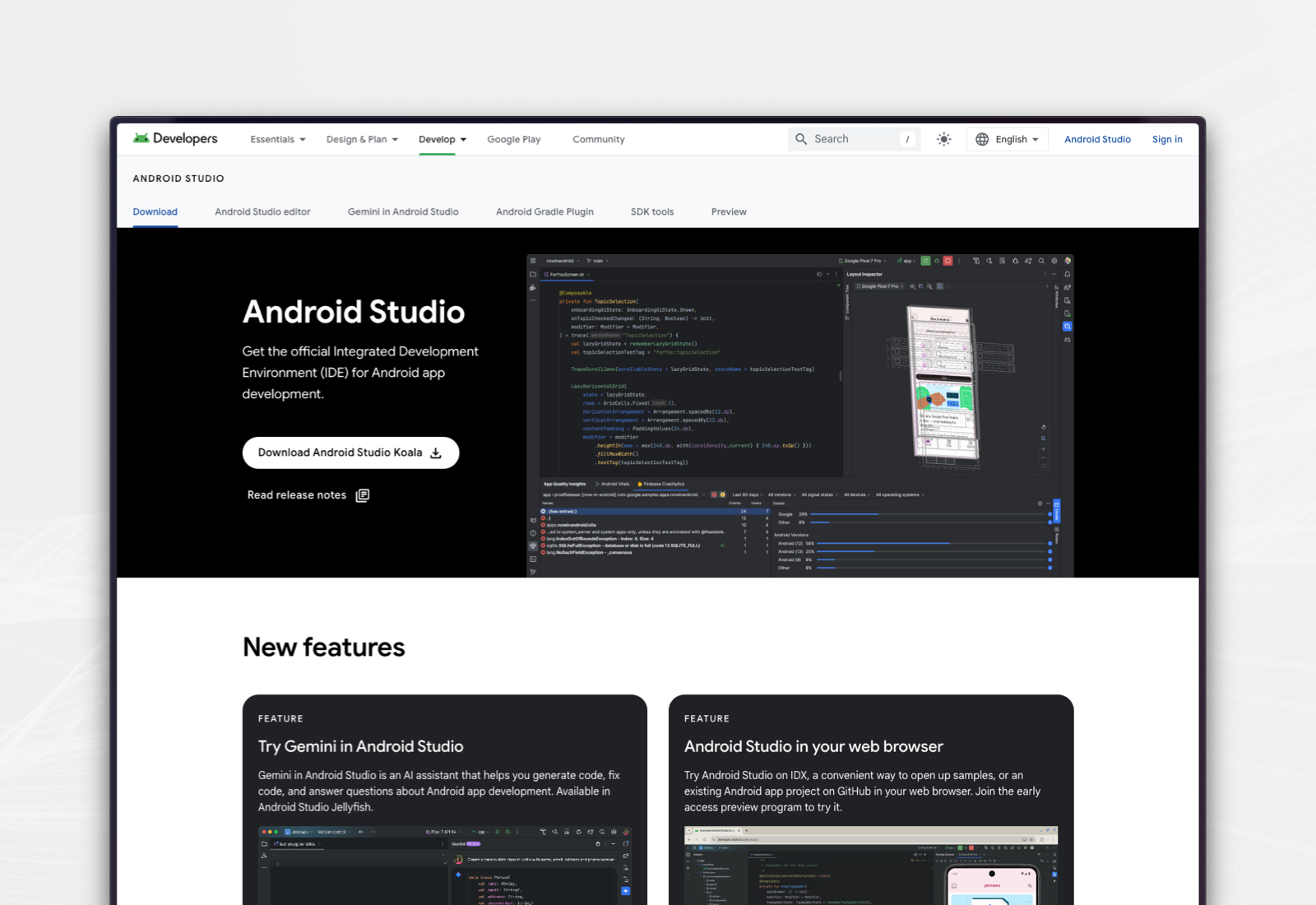 herramientas desarrollo apps android studio